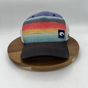 Costa Baja Stripe Snapback Trucker Hat - Adjustable